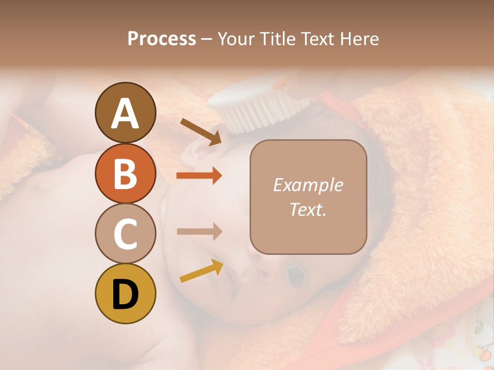 Mother Brushing Her Son With Comb PowerPoint Template
