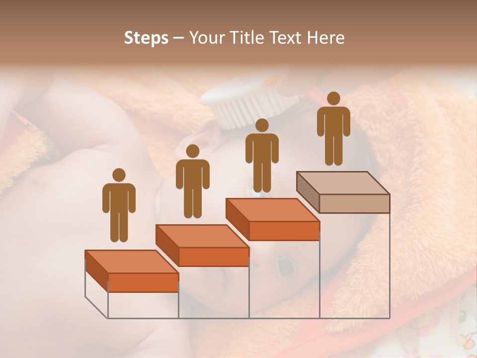 Mother Brushing Her Son With Comb PowerPoint Template