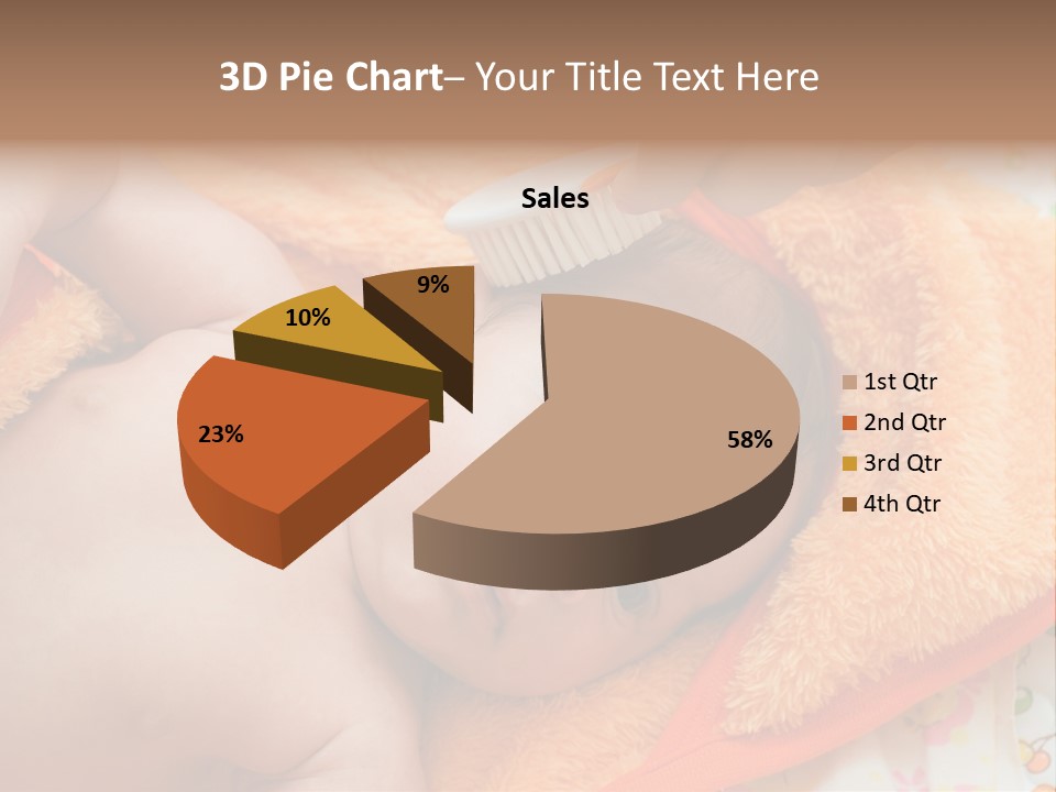 Mother Brushing Her Son With Comb PowerPoint Template