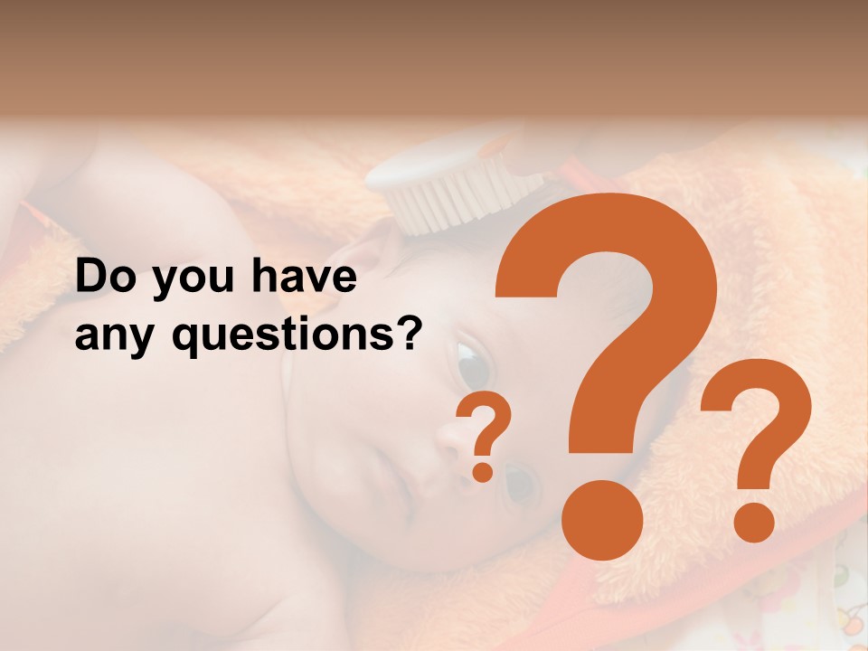 Mother Brushing Her Son With Comb PowerPoint Template