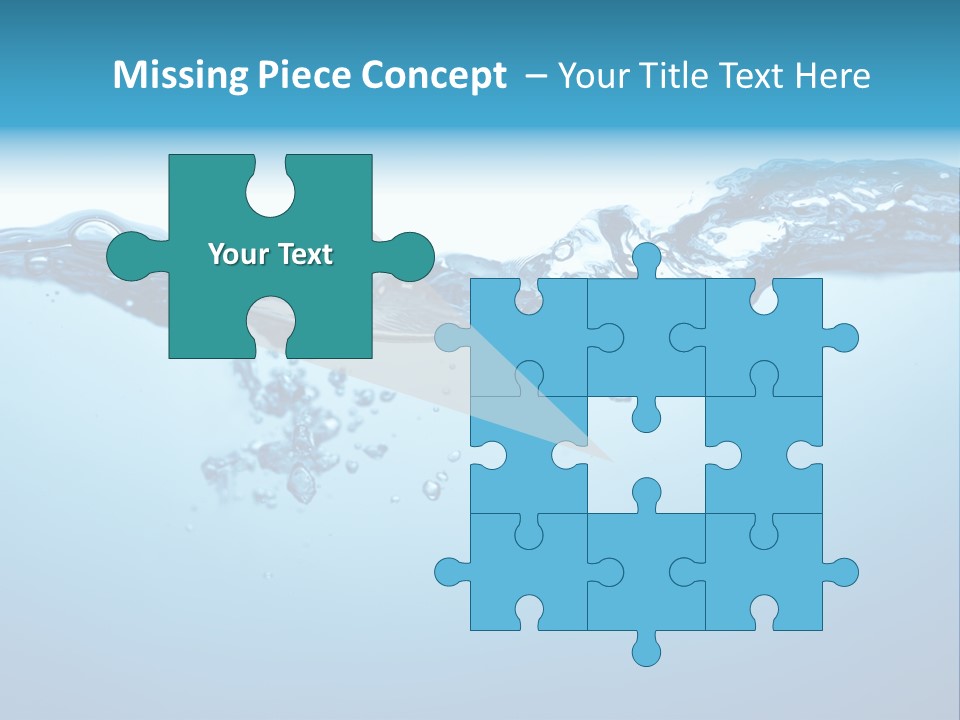 Rippled Water Surface PowerPoint Template