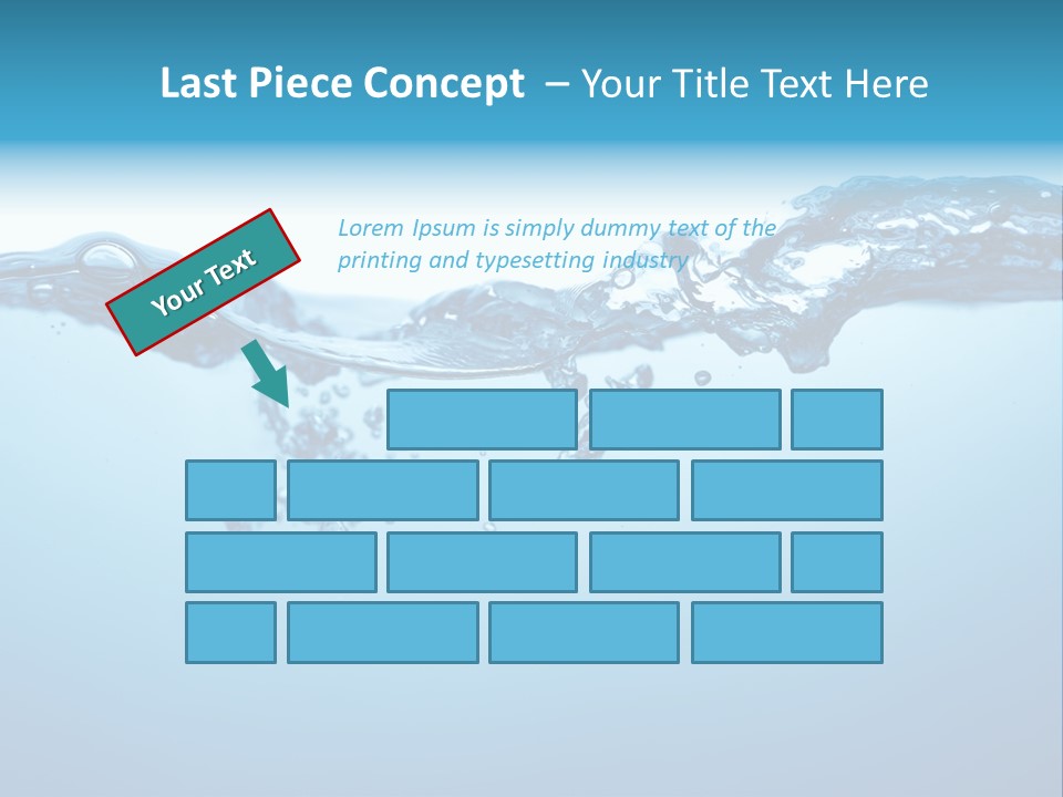 Rippled Water Surface PowerPoint Template