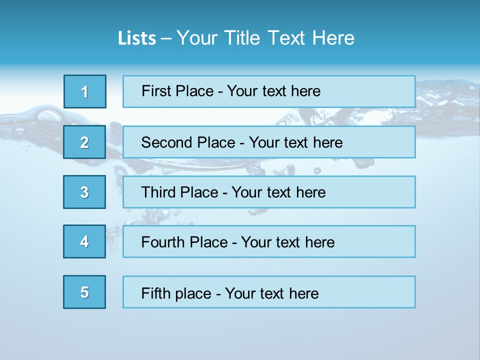 Rippled Water Surface PowerPoint Template