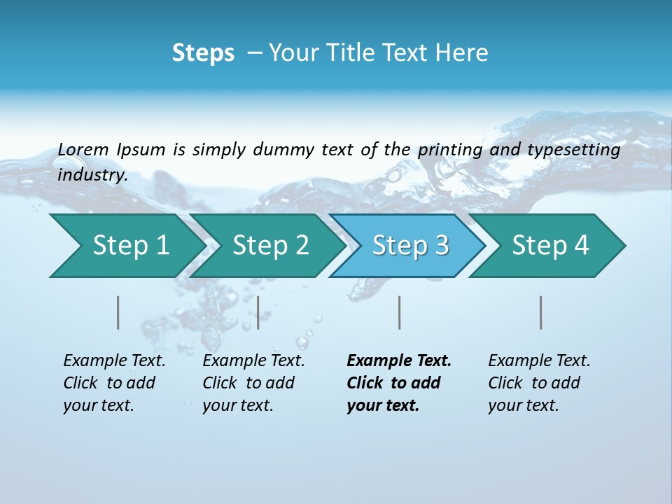 Rippled Water Surface PowerPoint Template