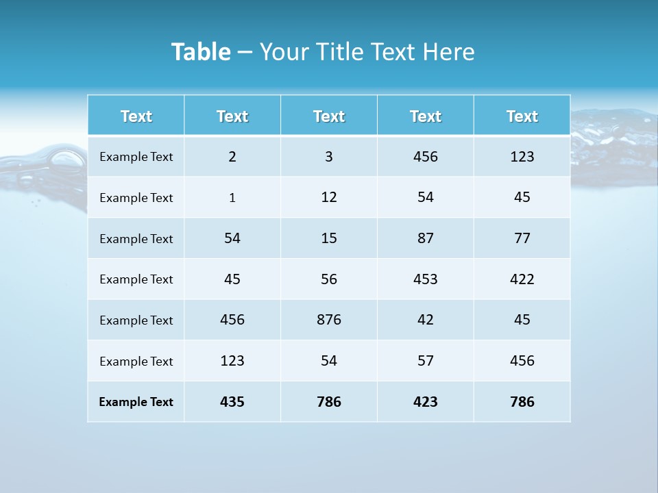 Rippled Water Surface PowerPoint Template