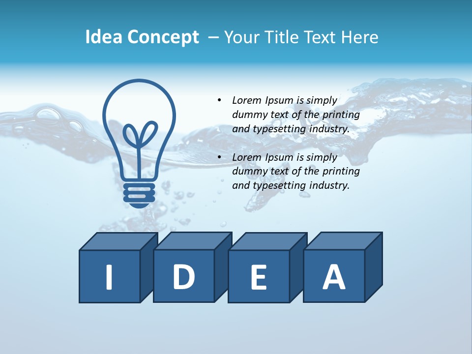 Rippled Water Surface PowerPoint Template