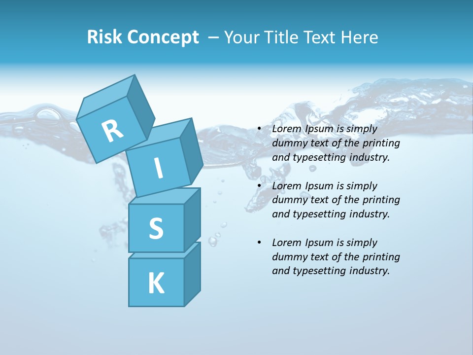 Rippled Water Surface PowerPoint Template