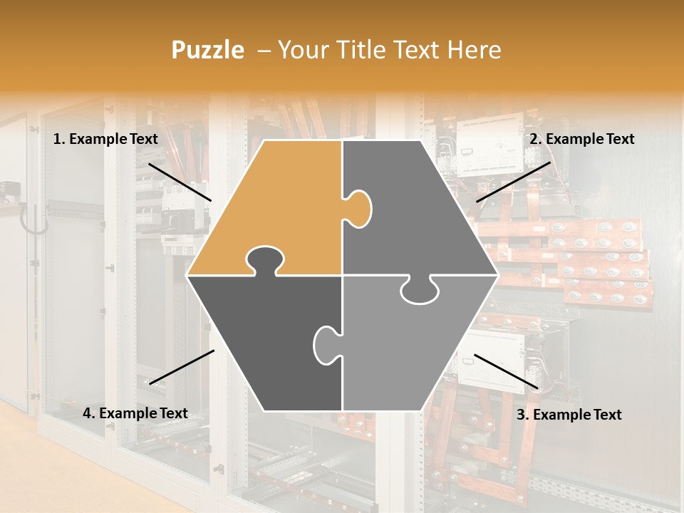 Switchboard For Electric Industrial Control And Distribution PowerPoint Template