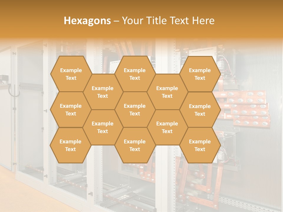 Switchboard For Electric Industrial Control And Distribution PowerPoint Template