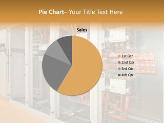 Switchboard For Electric Industrial Control And Distribution PowerPoint Template