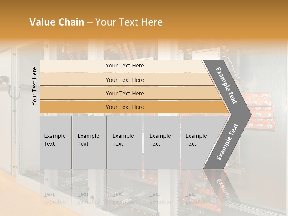 Switchboard For Electric Industrial Control And Distribution PowerPoint Template