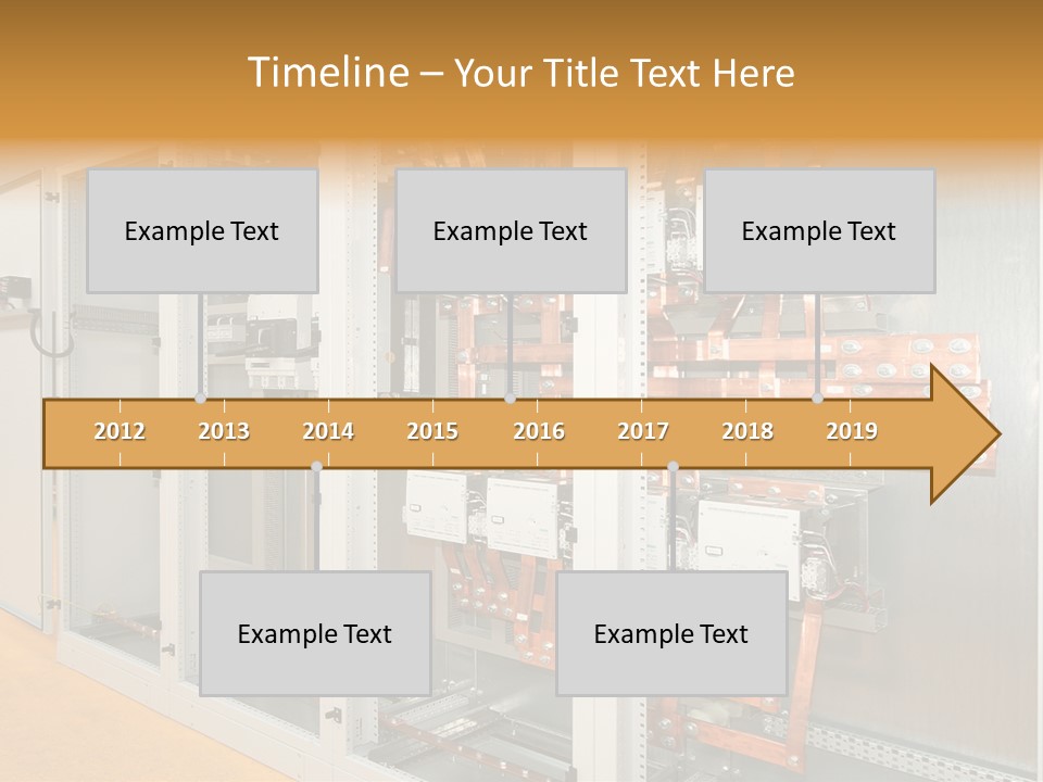 Switchboard For Electric Industrial Control And Distribution PowerPoint Template