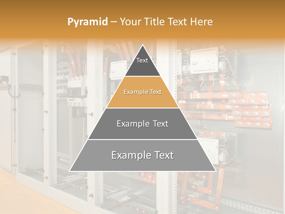 Switchboard For Electric Industrial Control And Distribution PowerPoint Template