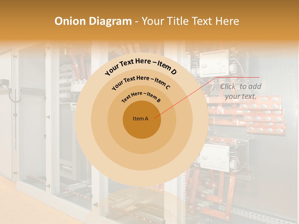 Switchboard For Electric Industrial Control And Distribution PowerPoint Template