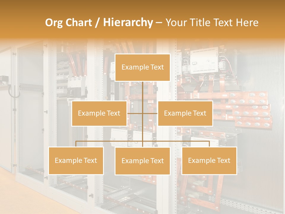 Switchboard For Electric Industrial Control And Distribution PowerPoint Template