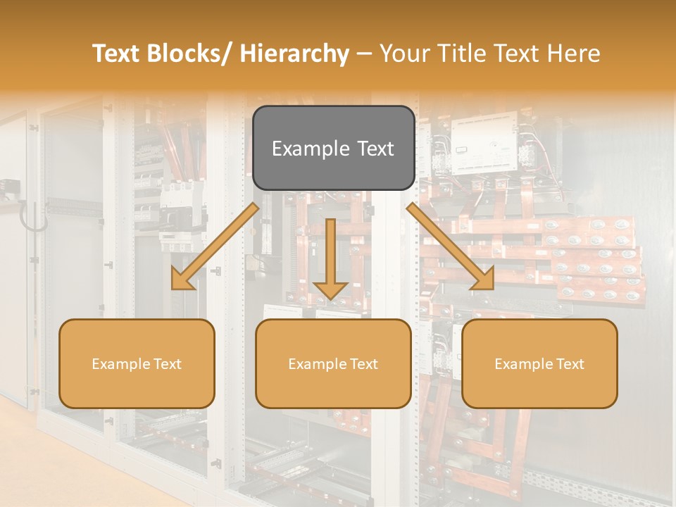 Switchboard For Electric Industrial Control And Distribution PowerPoint Template