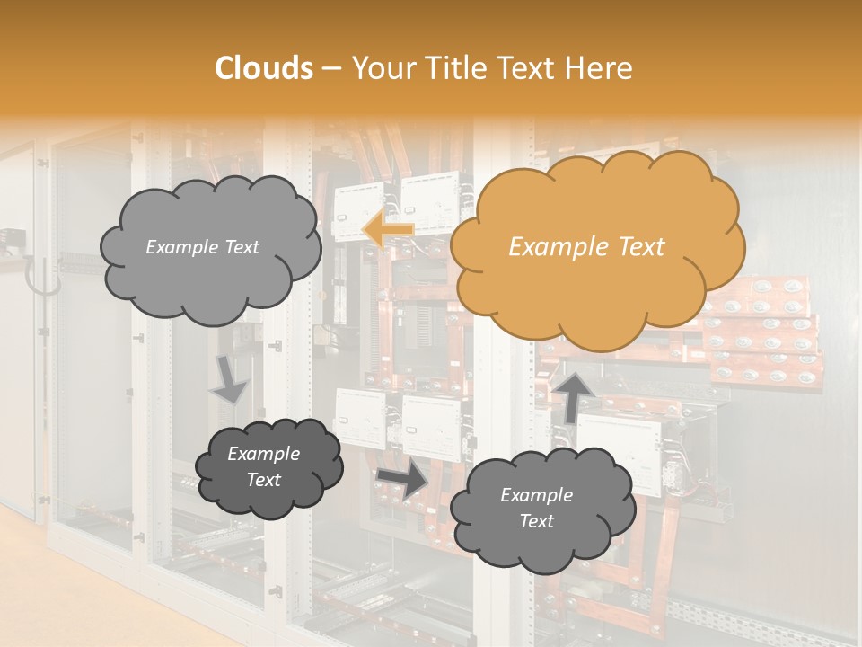 Switchboard For Electric Industrial Control And Distribution PowerPoint Template