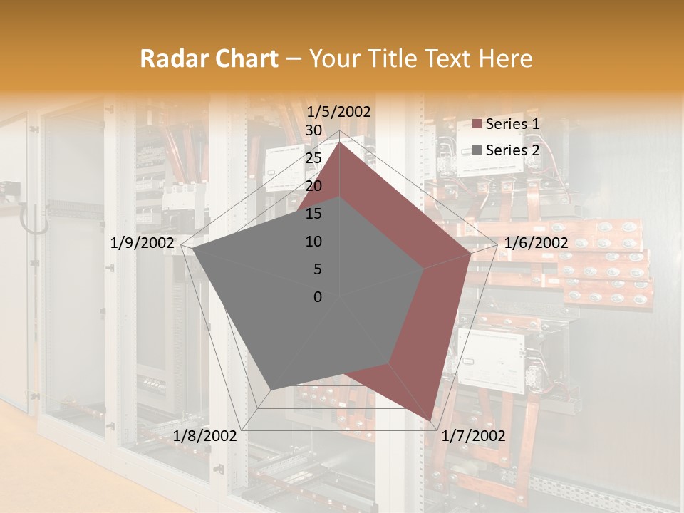 Switchboard For Electric Industrial Control And Distribution PowerPoint Template