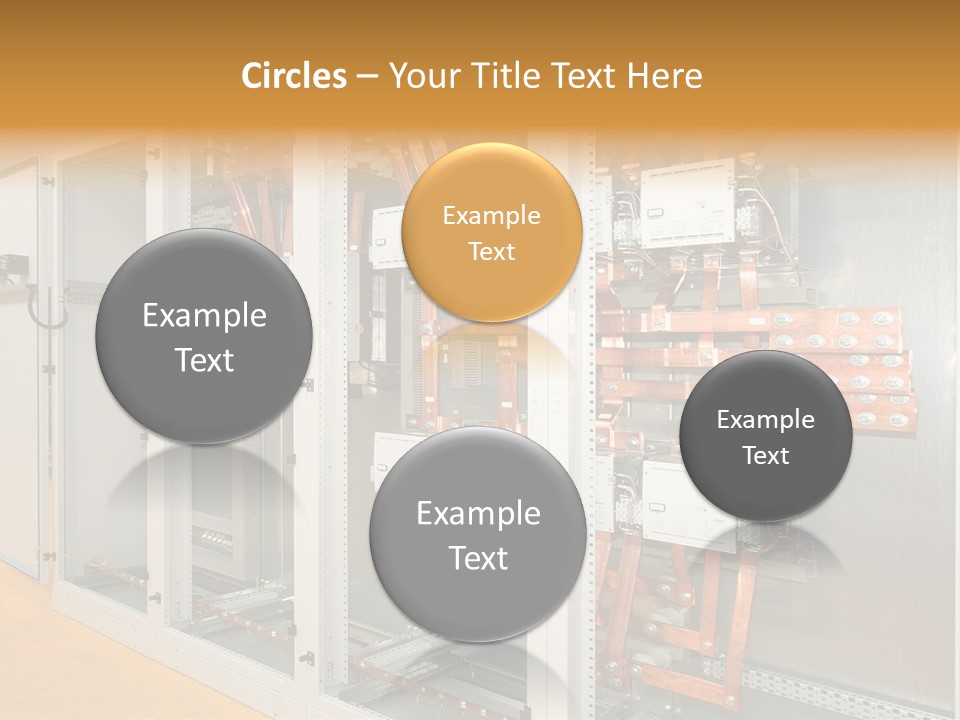 Switchboard For Electric Industrial Control And Distribution PowerPoint Template