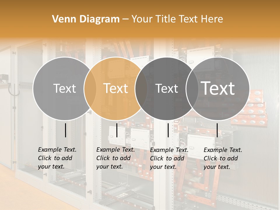 Switchboard For Electric Industrial Control And Distribution PowerPoint Template