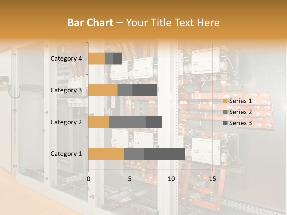 Switchboard For Electric Industrial Control And Distribution PowerPoint Template