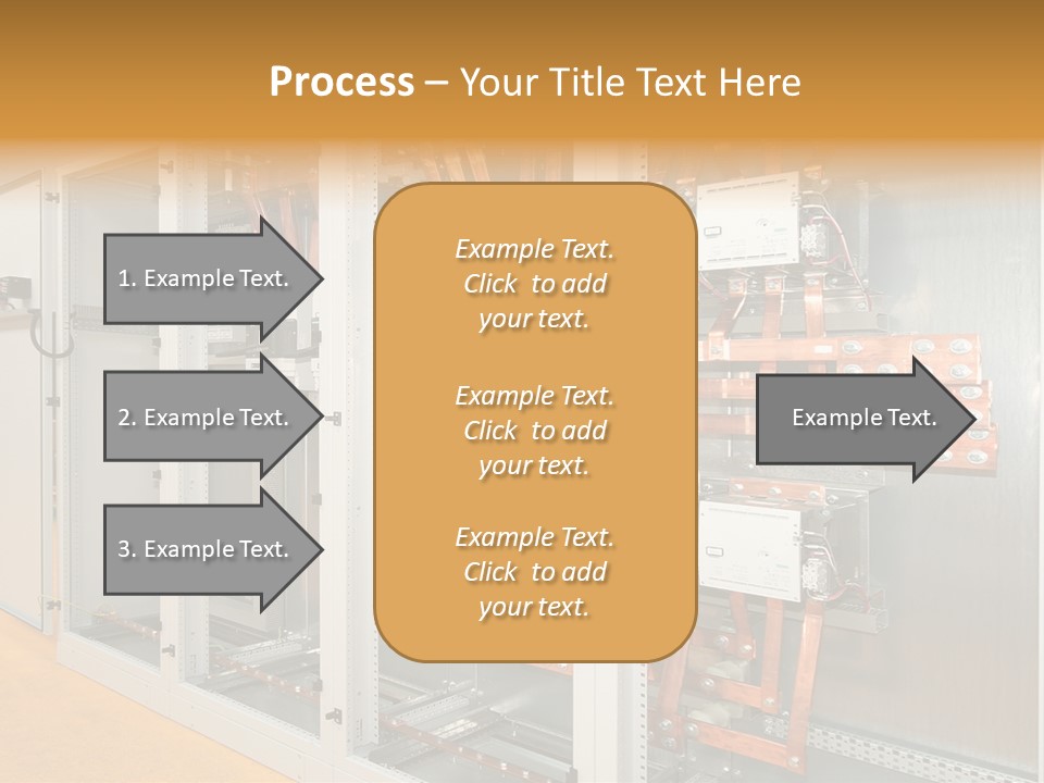 Switchboard For Electric Industrial Control And Distribution PowerPoint Template