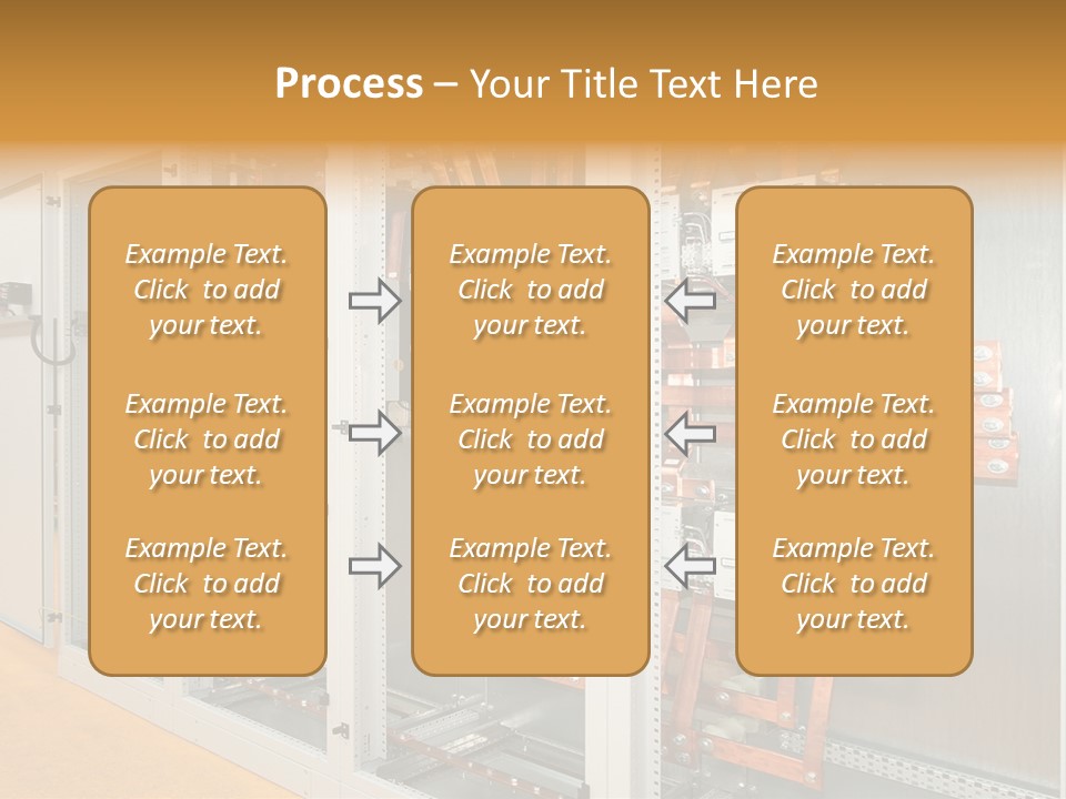 Switchboard For Electric Industrial Control And Distribution PowerPoint Template
