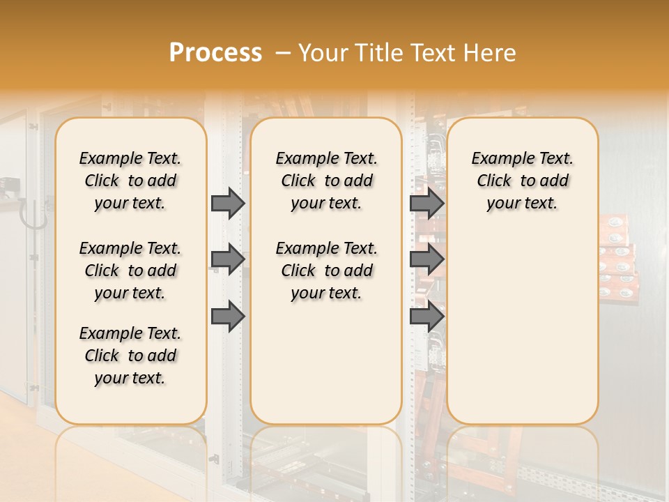 Switchboard For Electric Industrial Control And Distribution PowerPoint Template