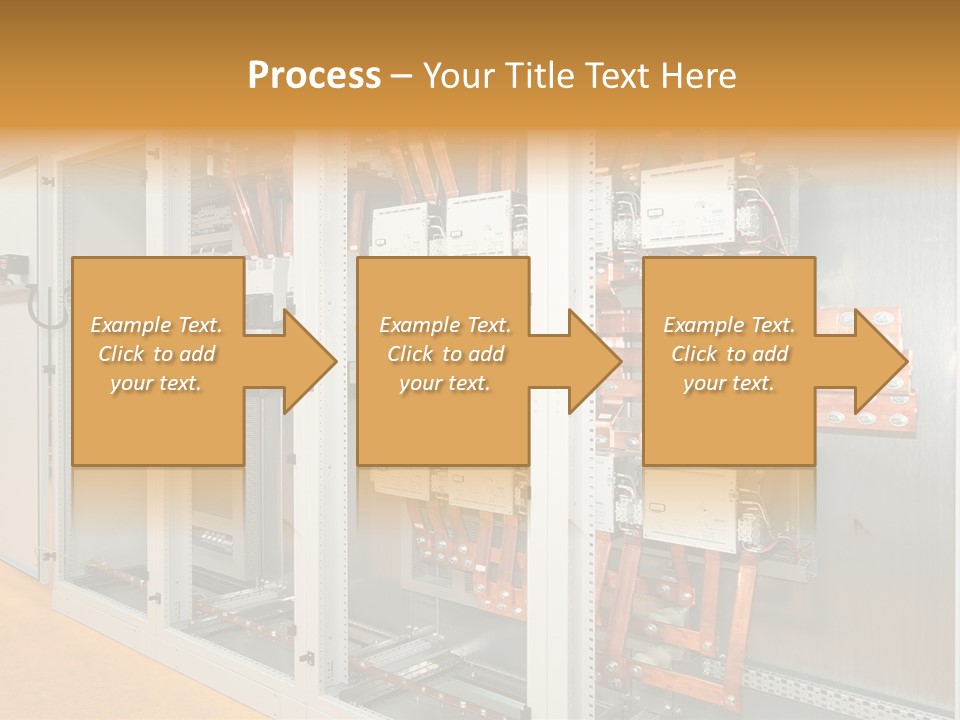 Switchboard For Electric Industrial Control And Distribution PowerPoint Template