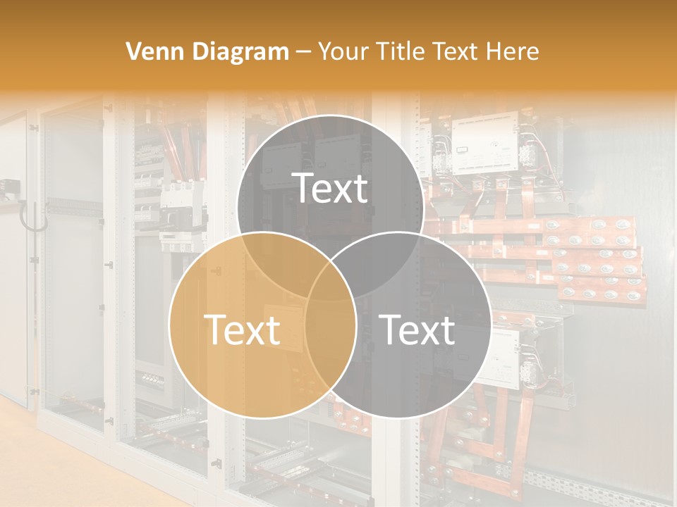 Switchboard For Electric Industrial Control And Distribution PowerPoint Template