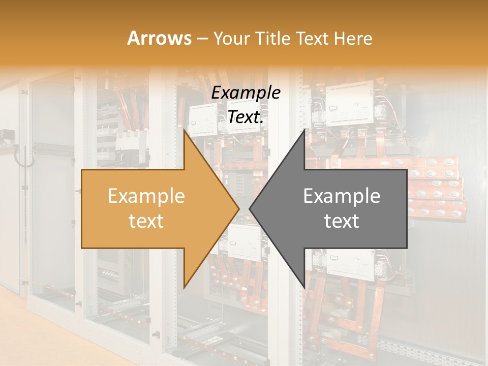 Switchboard For Electric Industrial Control And Distribution PowerPoint Template