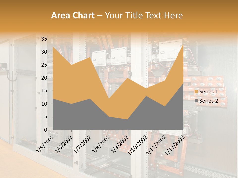 Switchboard For Electric Industrial Control And Distribution PowerPoint Template