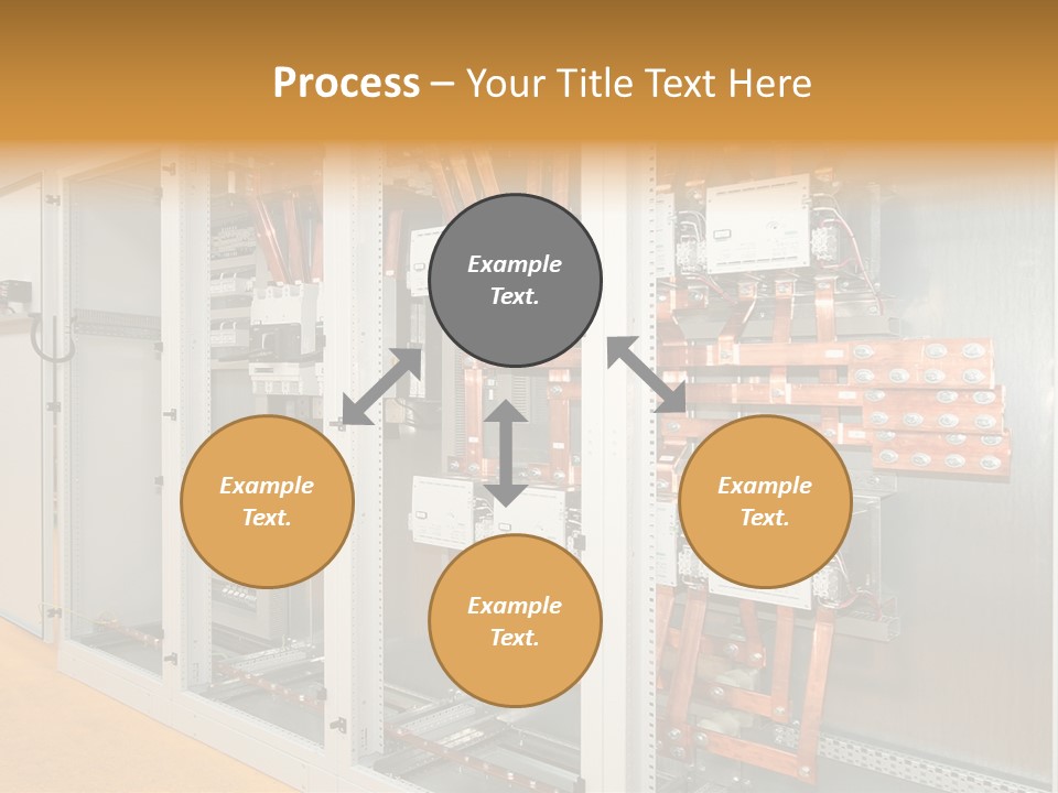 Switchboard For Electric Industrial Control And Distribution PowerPoint Template
