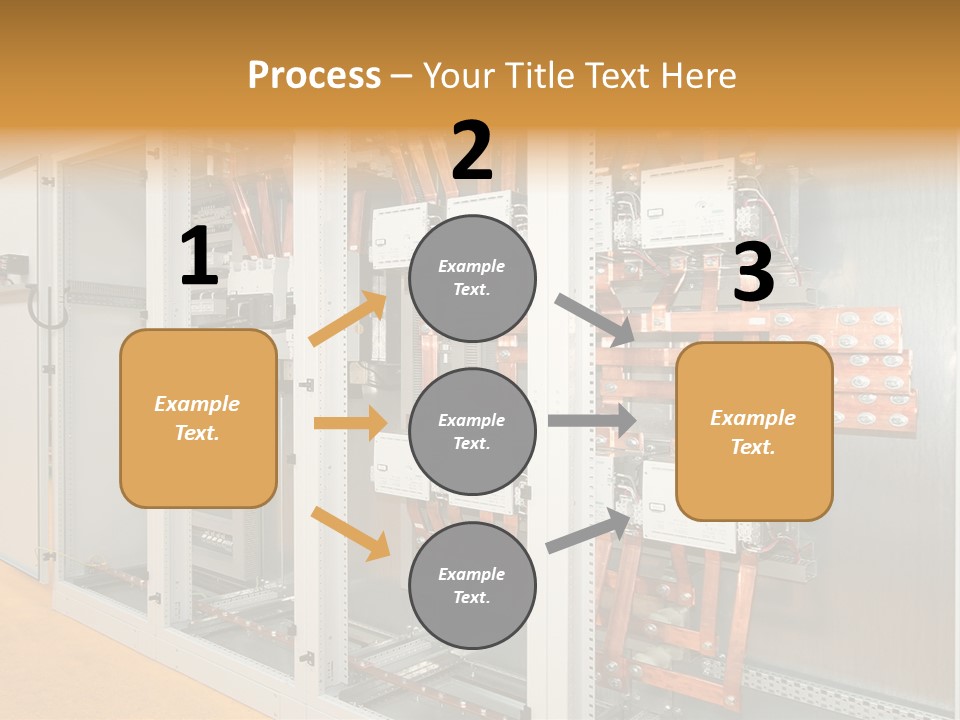 Switchboard For Electric Industrial Control And Distribution PowerPoint Template