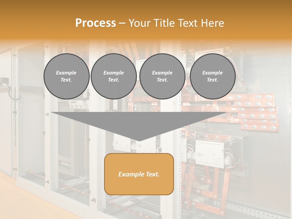 Switchboard For Electric Industrial Control And Distribution PowerPoint Template