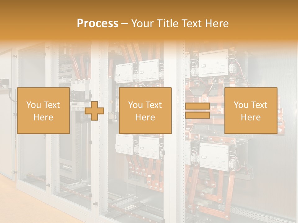 Switchboard For Electric Industrial Control And Distribution PowerPoint Template