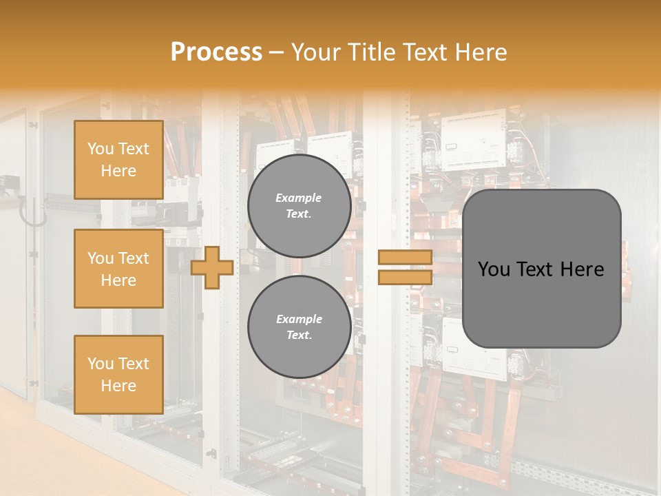 Switchboard For Electric Industrial Control And Distribution PowerPoint Template