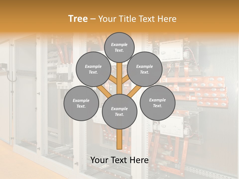 Switchboard For Electric Industrial Control And Distribution PowerPoint Template