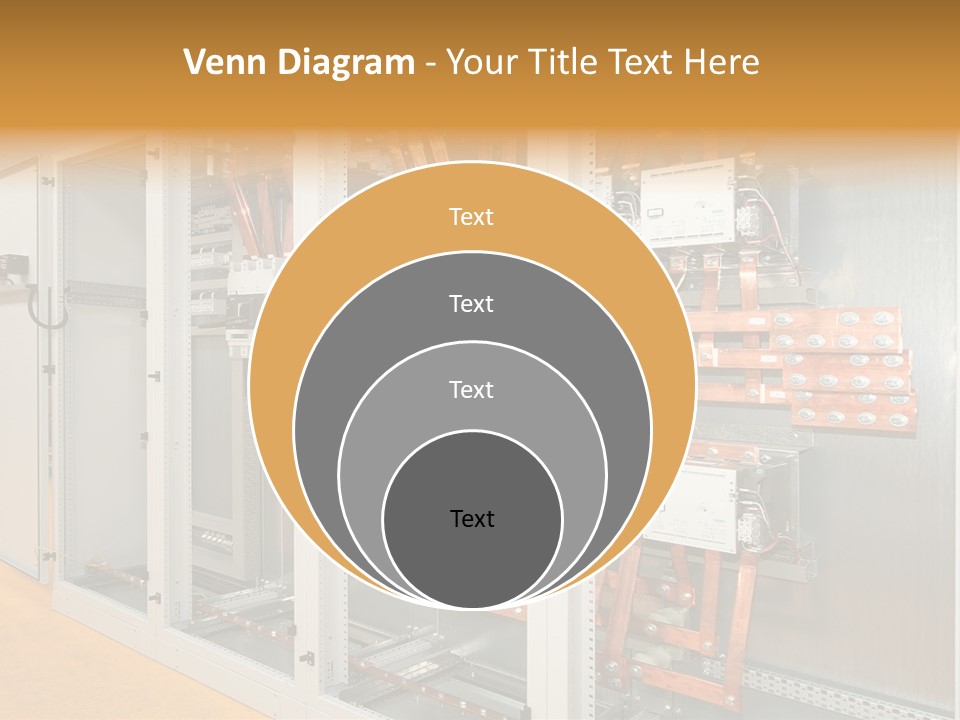Switchboard For Electric Industrial Control And Distribution PowerPoint Template