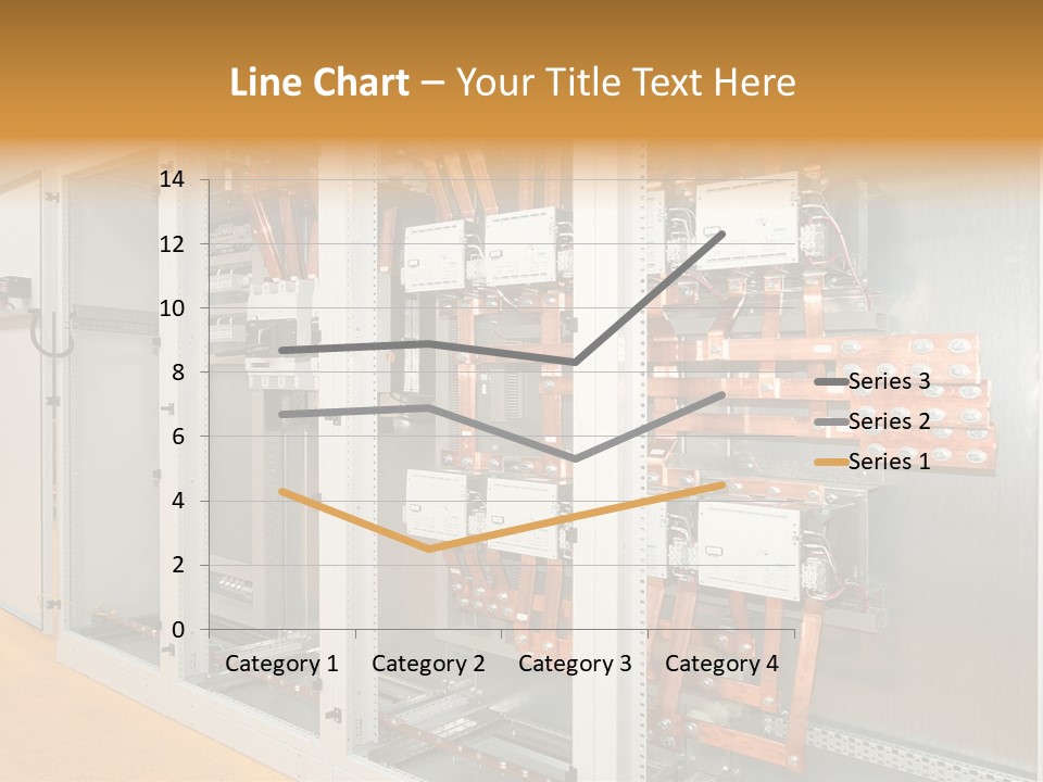 Switchboard For Electric Industrial Control And Distribution PowerPoint Template