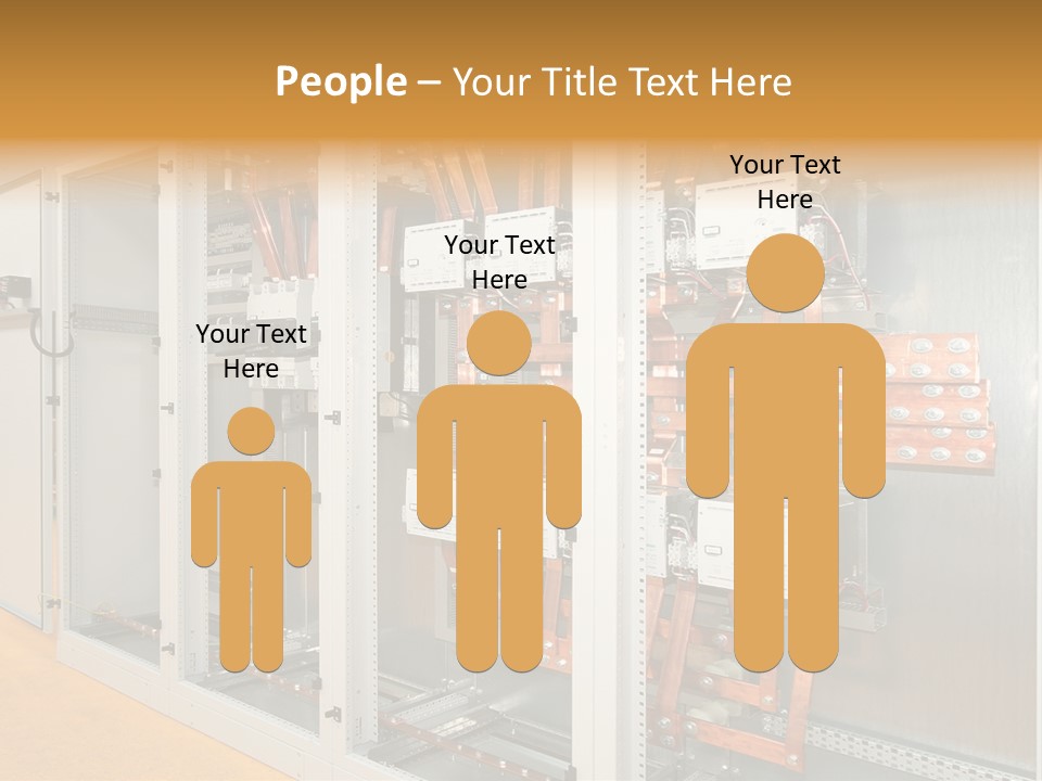 Switchboard For Electric Industrial Control And Distribution PowerPoint Template