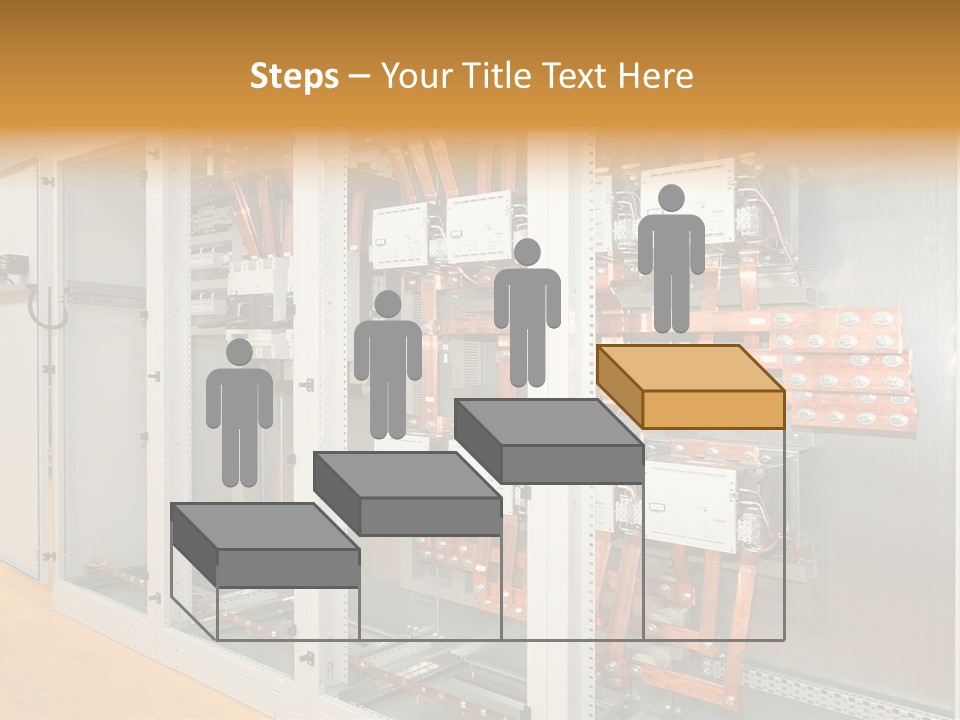 Switchboard For Electric Industrial Control And Distribution PowerPoint Template
