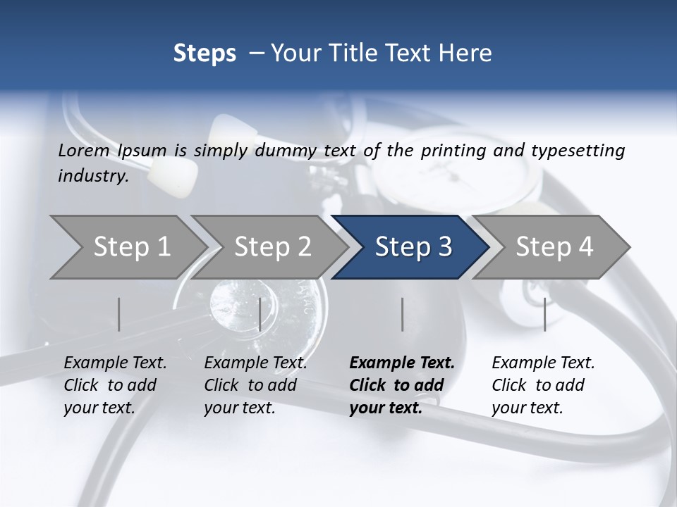 Stethoscope And Sphingomamometer PowerPoint Template