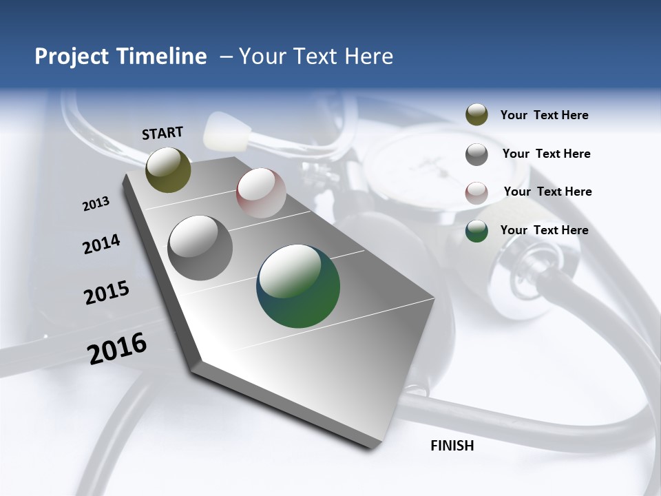 Stethoscope And Sphingomamometer PowerPoint Template