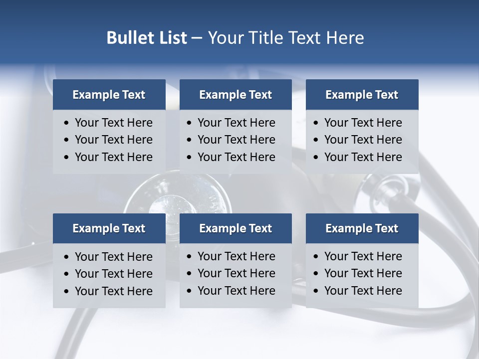 Stethoscope And Sphingomamometer PowerPoint Template