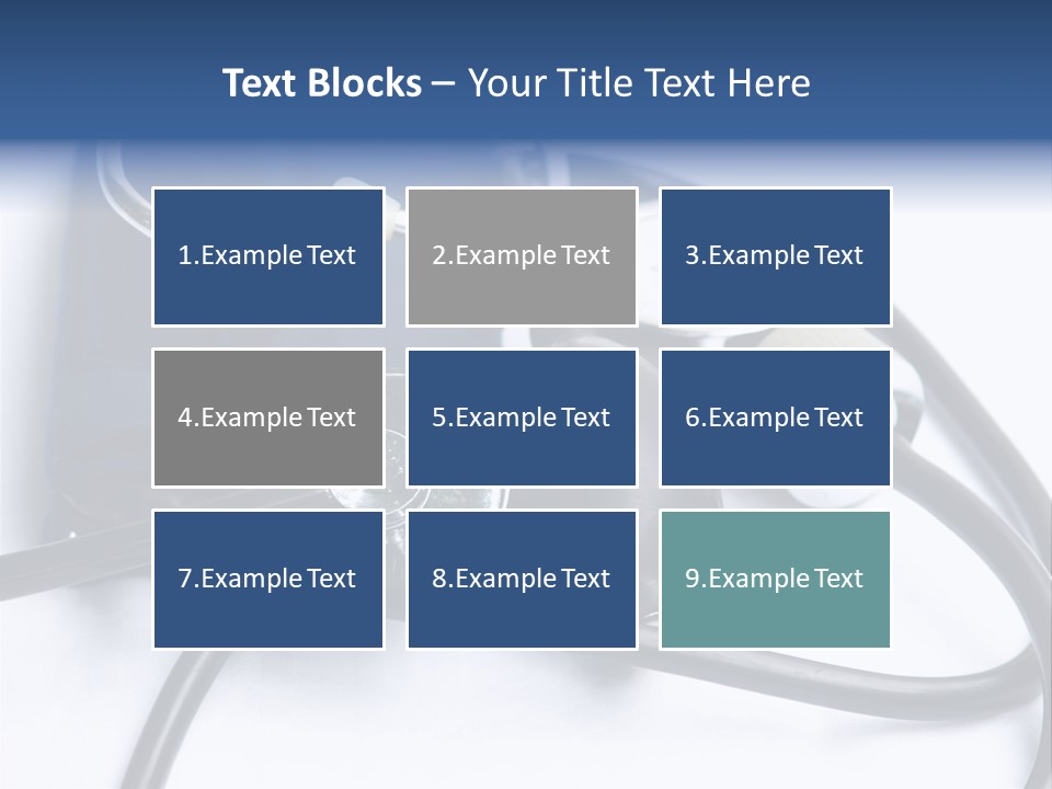 Stethoscope And Sphingomamometer PowerPoint Template