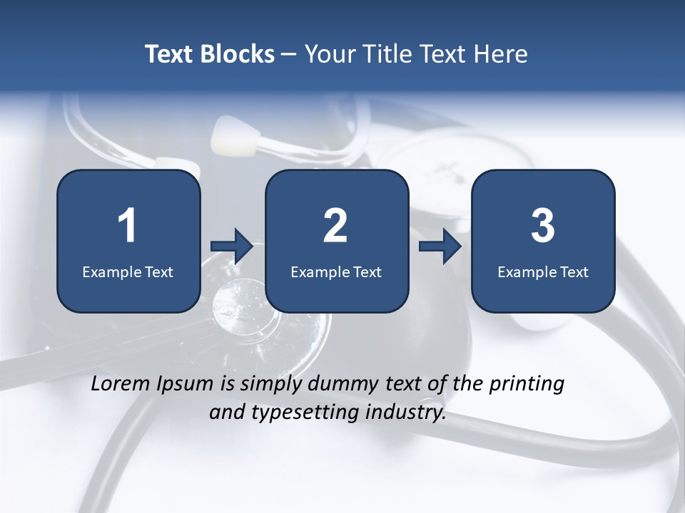 Stethoscope And Sphingomamometer PowerPoint Template