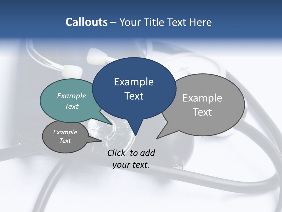Stethoscope And Sphingomamometer PowerPoint Template