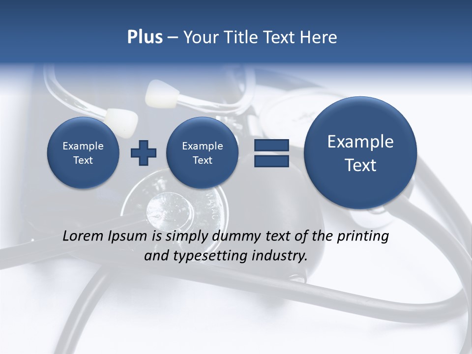 Stethoscope And Sphingomamometer PowerPoint Template