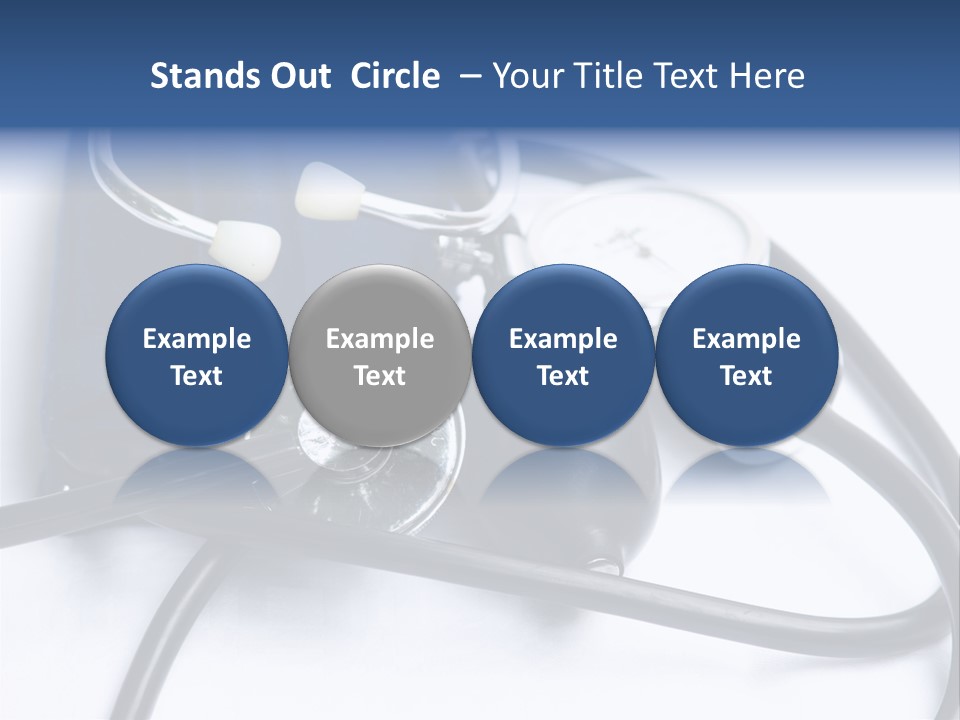 Stethoscope And Sphingomamometer PowerPoint Template